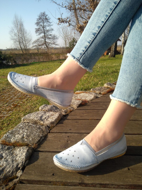 Espadryle damskie Maciejka 03472-34/00-0 błękit przecierka Espadryle damskie Maciejka 03472-34/00-0 błękit przecierka
