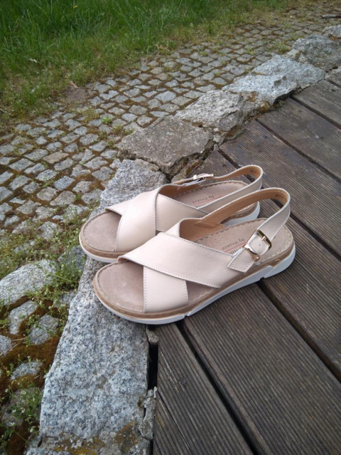 Sandały damskie Vinceza SG18-7763 beż Sandały damskie Vinceza SG18-7763 beż