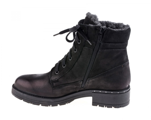 Botki damskie Stella 4030 czarny-2, czarny-42 klasyczny styl suwak w cholewce Botki damskie Stella 4030 czarny-2, czarny-42 klasyczny styl suwak w cholewce