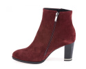 Botki damskie MS Z 01140 bordo