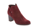 Botki damskie MS Z01170 bordo