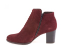 Botki damskie MS Z01170 bordo