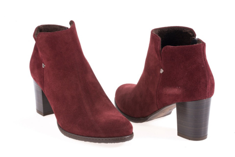 Botki damskie MS Z01170 bordo Botki damskie MS Z01170 bordo