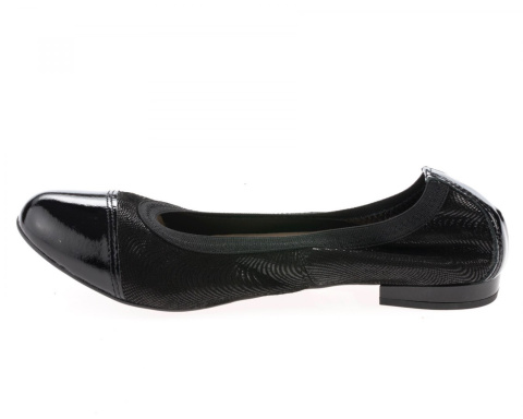 Baleriny damskie Gamis 1402 czarny lak+ S24 wciągane ciekawe połączenie skór Baleriny damskie Gamis 1402 czarny lak+ S24 wciągane ciekawe połączenie skór