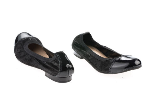 Baleriny damskie Gamis 1402 czarny lak+ S24 wciągane ciekawe połączenie skór Baleriny damskie Gamis 1402 czarny lak+ S24 wciągane ciekawe połączenie skór