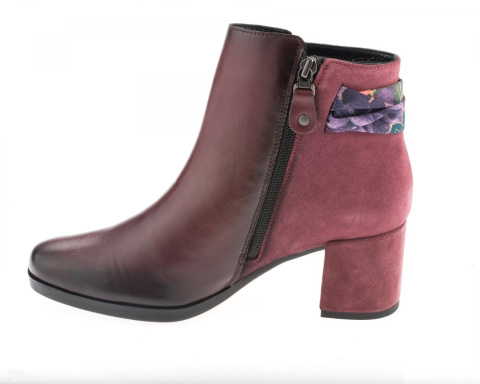 Botki damskie Maciejka 04295-23/00-3 bordo Botki damskie Maciejka 04295-23/00-3 bordo
