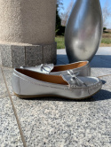 Mokasyny damskie Sabatina YSD422-01-A silver