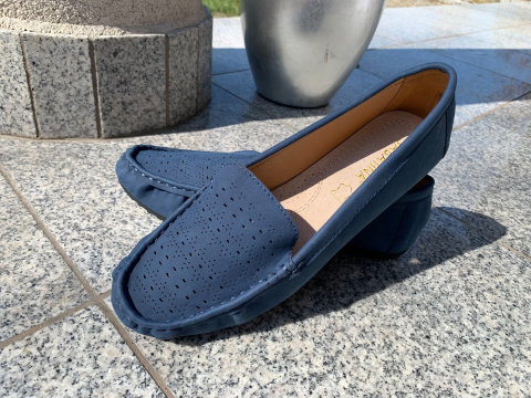 Mokasyny damskie Sabatina YSD422-K dark blue Mokasyny damskie Sabatina YSD422-K dark blue