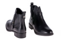 Botki damskie Sabatina DM22-224 black dwa suwaki