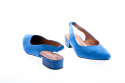 Sandały damskie Sokolski SK 21-14 Blue piękny obcas gumka z tyłu cholewki