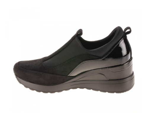 Półbuty damskie Vinceza XY22-10593 BK.BK wciągane guma w cholewce Półbuty damskie Vinceza XY22-10593 BK.BK wciągane guma w cholewce