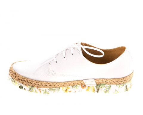 Espadryle damskie Maciejka 02936-11/00-5 biały włoska miękka skóra oryginalne podeszwy Espadryle damskie Maciejka 02936-11/00-5 biały włoska miękka skóra oryginalne podeszwy