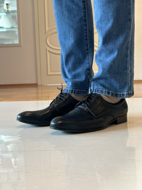 Półbuty męskie Moskała 652/mr czarny rustic Półbuty męskie Moskała 652/mr czarny rustic