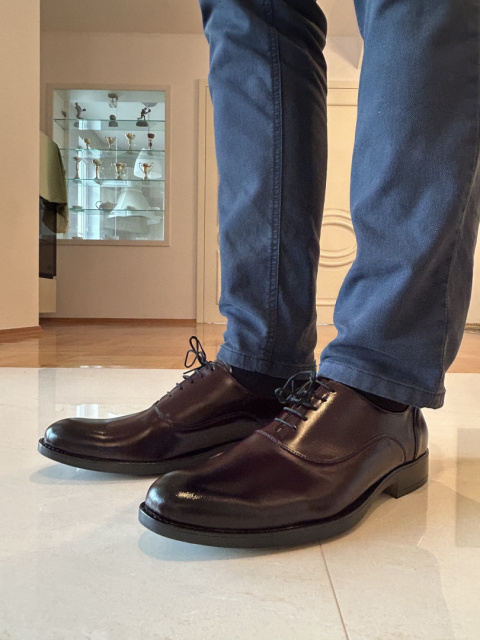 Półbuty męskie Moskała mor-32 bordo tosca Półbuty męskie Moskała mor-32 bordo tosca