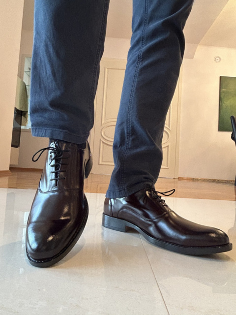 Półbuty męskie Moskała mor-32 bordo tosca Półbuty męskie Moskała mor-32 bordo tosca