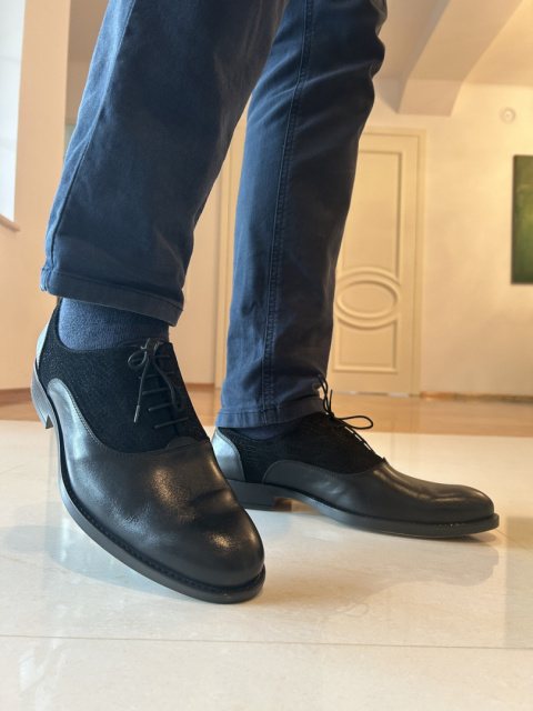 Półbuty męskie Moskała mor-32 czarny rustic Półbuty męskie Moskała mor-32 czarny rustic