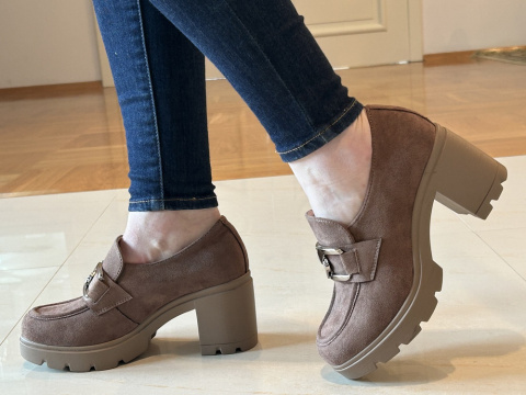 Półbuty damskie Potocki 12041 khaki Półbuty damskie Potocki 12041 khaki