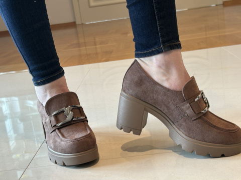 Półbuty damskie Potocki 12041 khaki Półbuty damskie Potocki 12041 khaki