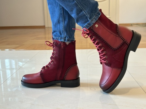 Botki damskie Maciejka K7155-08/00-7 czerwony