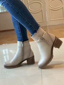 Botki damskie Potocki 25-19317kh khaki