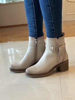 Botki damskie Potocki 25-19317kh khaki