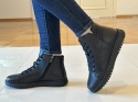 Botki damskie Ravini 23661 czarny