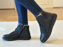 Botki damskie Ravini 23661 czarny