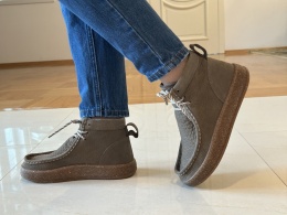 Botki damskie Ravini 241520 brown nubuck