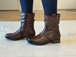 Botki damskie Sabatina DM 25-B12 brown