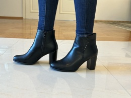 Botki damskie Sergio Leone BT 25015 czarny pu