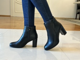 Botki damskie Sergio Leone BT 25015 czarny pu
