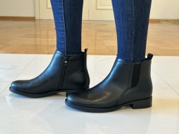 Botki damskie Sergio Leone BT 25091 czarny pu