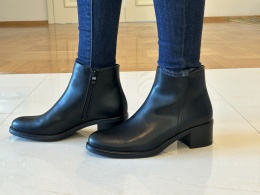 Botki damskie Sergio Leone BT 25244 czarny pu