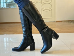 Kozaki damskie Sergio Leone KZ 25738 czarny