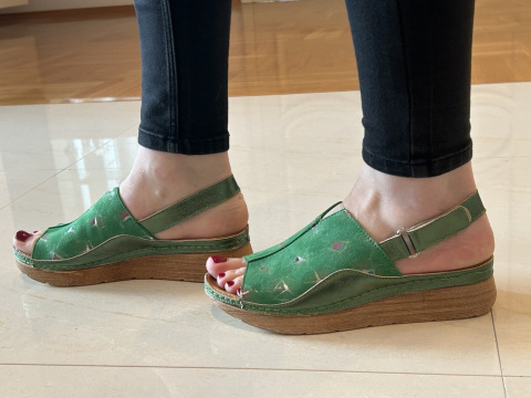 Sandały damskie Maciejka L 6846-09/00-1 zielony Sandały damskie Maciejka L 6846-09/00-1 zielony