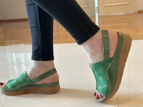 Sandały damskie Maciejka L 6846-09/00-1 zielony Sandały damskie Maciejka L 6846-09/00-1 zielony