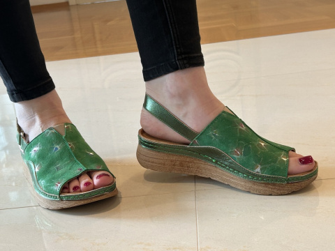 Sandały damskie Maciejka L 6846-09/00-1 zielony Sandały damskie Maciejka L 6846-09/00-1 zielony