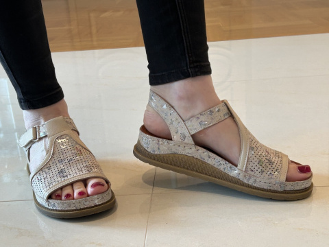 Sandały damskie Maciejka L 7065-04/00-1 beż