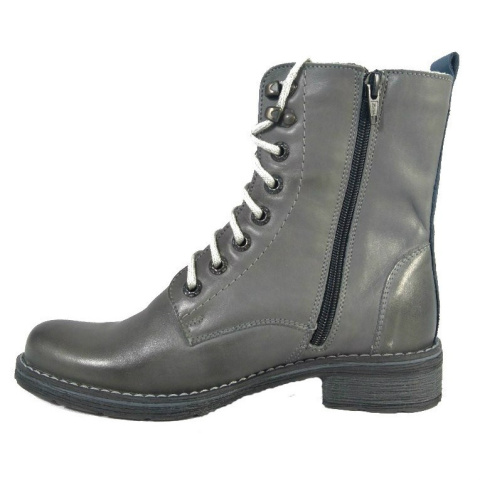 Botki damskie Stella 1183 grafit -11 czarny klasyczne wysokie za kostkę Botki damskie Stella 1183 grafit -11 czarny klasyczne wysokie za kostkę