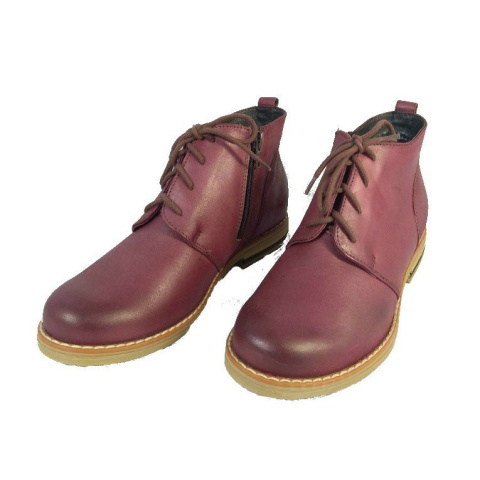 Botki damskie Stella 4000 bordo-15 klasyczny styl zamek w cholewce Botki damskie Stella 4000 bordo-15 klasyczny styl zamek w cholewce